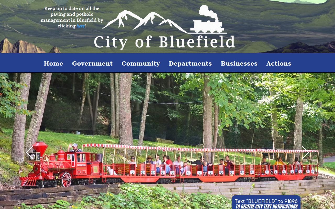 Bluefield criminal history access through the official city government website