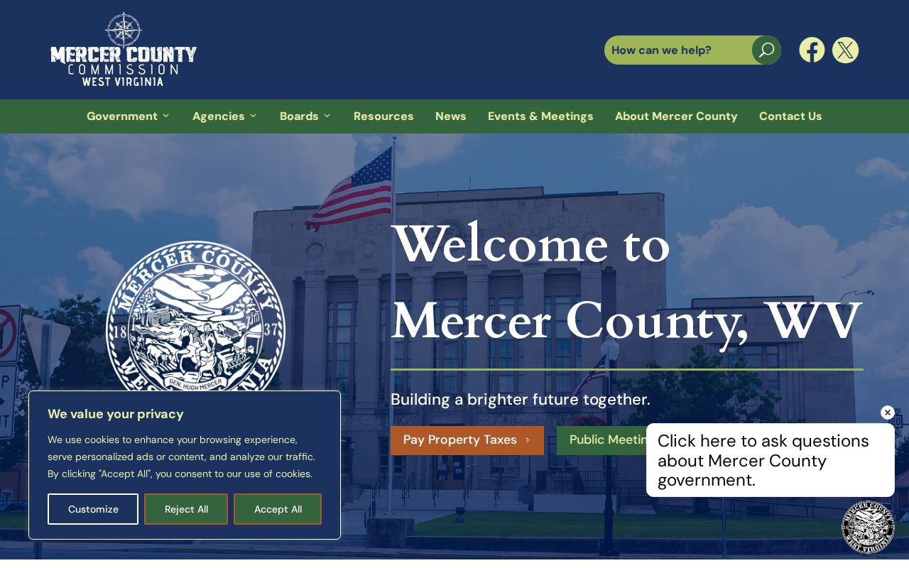 Mercer County criminal history county government gateway